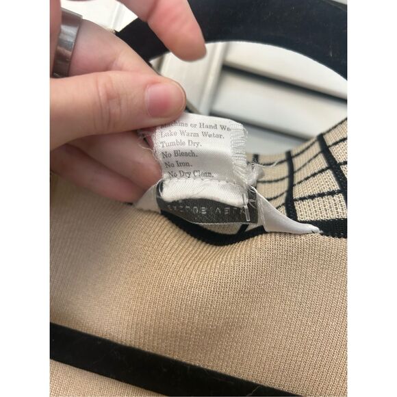 Misook Tan Black Knit Blazer Jacket, Sz Medium, MSRP $378 - Picture 7 of 9